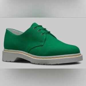 EUC Dr. Martens 1461 Lester Green Canvas Lace-Up Oxford